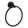 Aqualine - Suporte de parede para toalha SAMBA diâmetro 15,5 cm preto