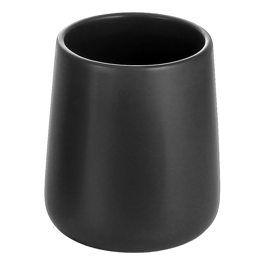 Aqualine - Suporte para escova de dentes NERO cerâmica/preto