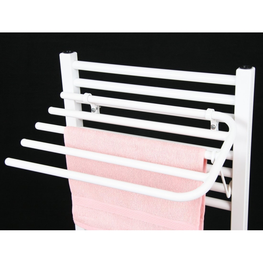 Aqualine - Toalheiro com elemento de aquecimento 50 cm branco