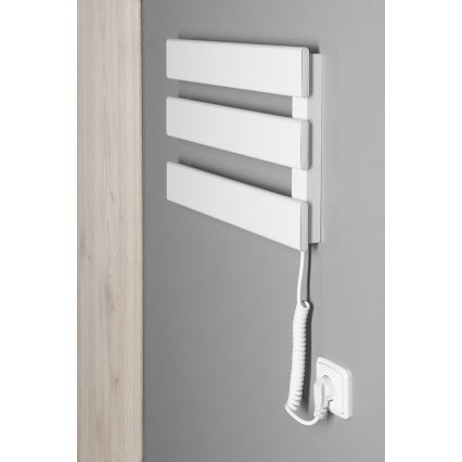 Aqualine - Toalheiro elétrico ELVIS 50W/230V 34,2 cm branco direita
