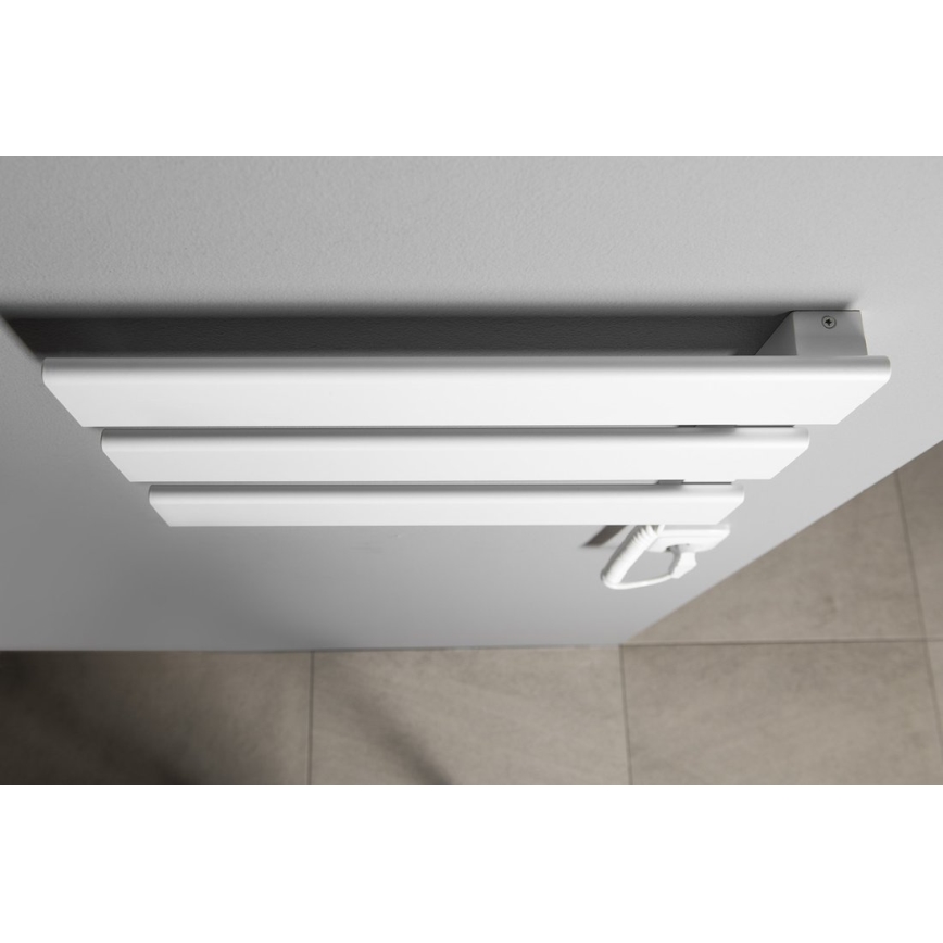 Aqualine - Toalheiro elétrico ELVIS 50W/230V 34,2 cm branco direita