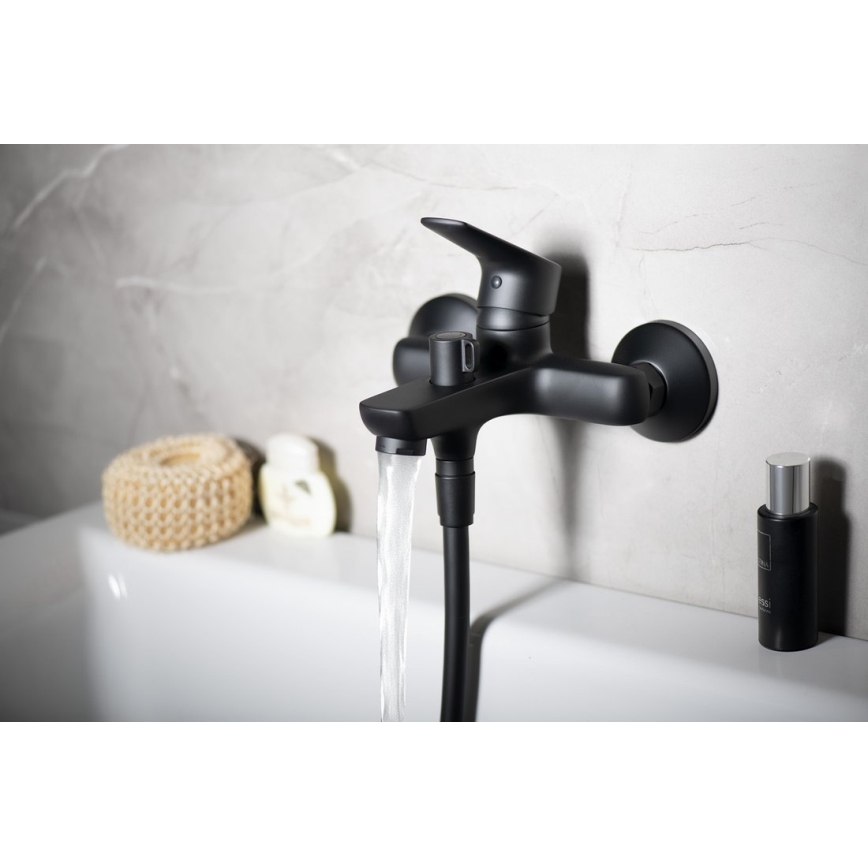 Aqualine - Torneira de banheira LOTTA mate preto