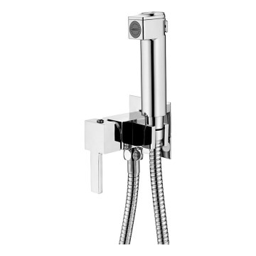 Aqualine - Torneira de bidé com chuveiro para instalação embutida cromado brilhante