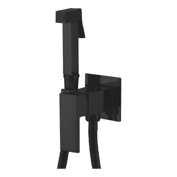 Aqualine - Torneira de bidé com chuveiro para instalação embutida mate preto