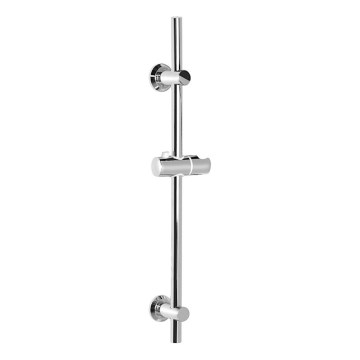 Aqualine - Varão de duche com suporte deslizante cromado brilhante