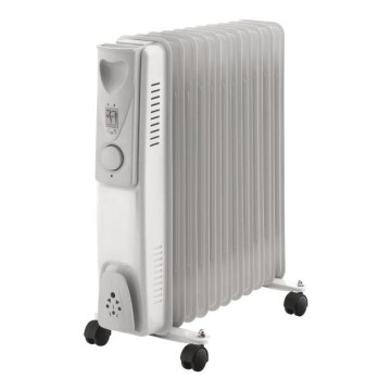 Aquecedor a óleo com 11 costelas 1000/1500/2500W/230V branco