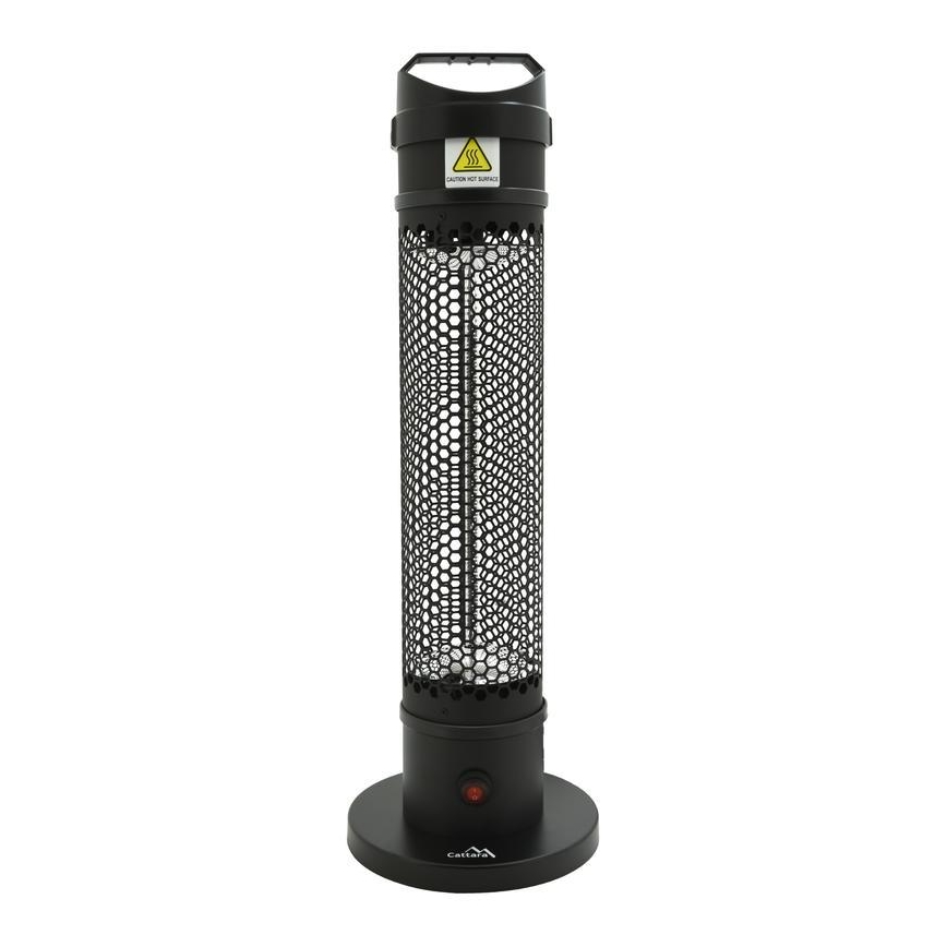 Aquecedor de chão por infravermelhos 1000W/230V IP44 preto