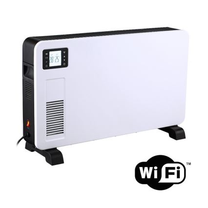 Aquecedor elétrico convector 1000/1300/2300W LCD/temporizador/termostato Wi-Fi