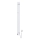 Aquecedor elétrico para toalhas com termostato SILOUETTE 200 W/230 V, 150,6 cm, IP44, branco, montagem à direita