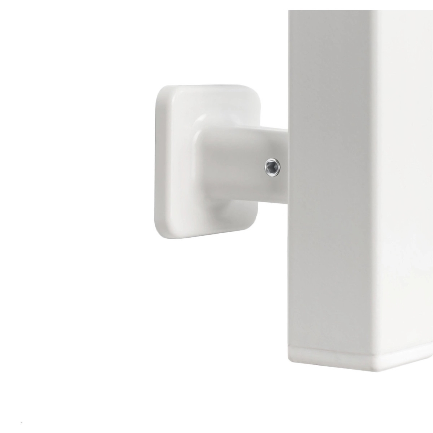 Aquecedor elétrico para toalhas com termostato SILOUETTE 200 W/230 V, 150,6 cm, IP44, branco, montagem à direita