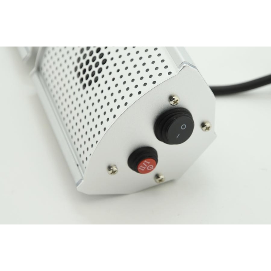 Aquecedor por infravermelhos 1000/2000W/230V IP55 + controlo remoto