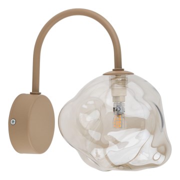 Arandela LAVA 1xG9/8W/230V bege/fumê bege