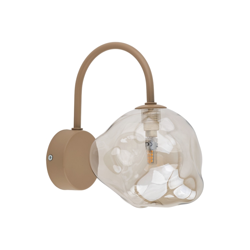Arandela LAVA 1xG9/8W/230V bege/fumê bege
