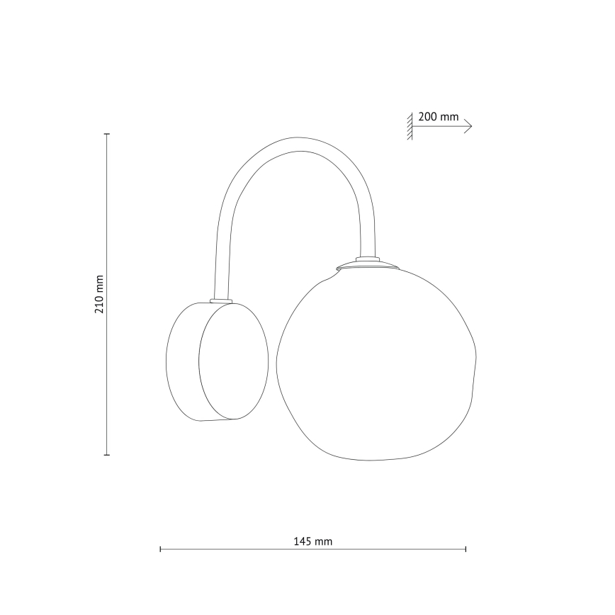 Arandela LAVA 1xG9/8W/230V bege/fumê bege