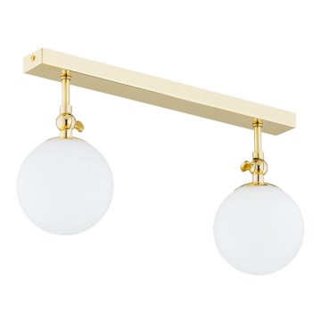 Argon 0844 - Candelabro montado à superfície de casa de banho LATINA 2xE14/7W/230V IP44 latão