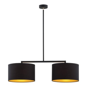 Argon 0899 - Candelabro suspenso KARIN 2xE27/15W/230V preto