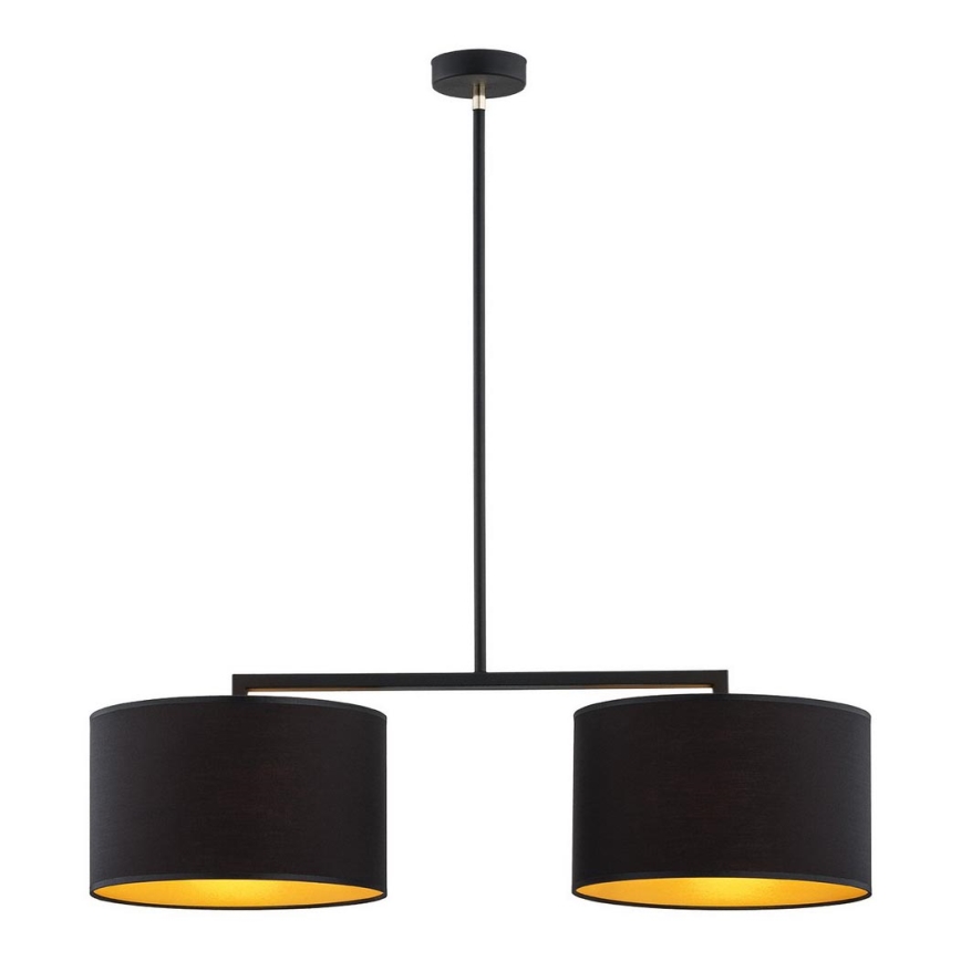Argon 0899 - Candelabro suspenso KARIN 2xE27/15W/230V preto
