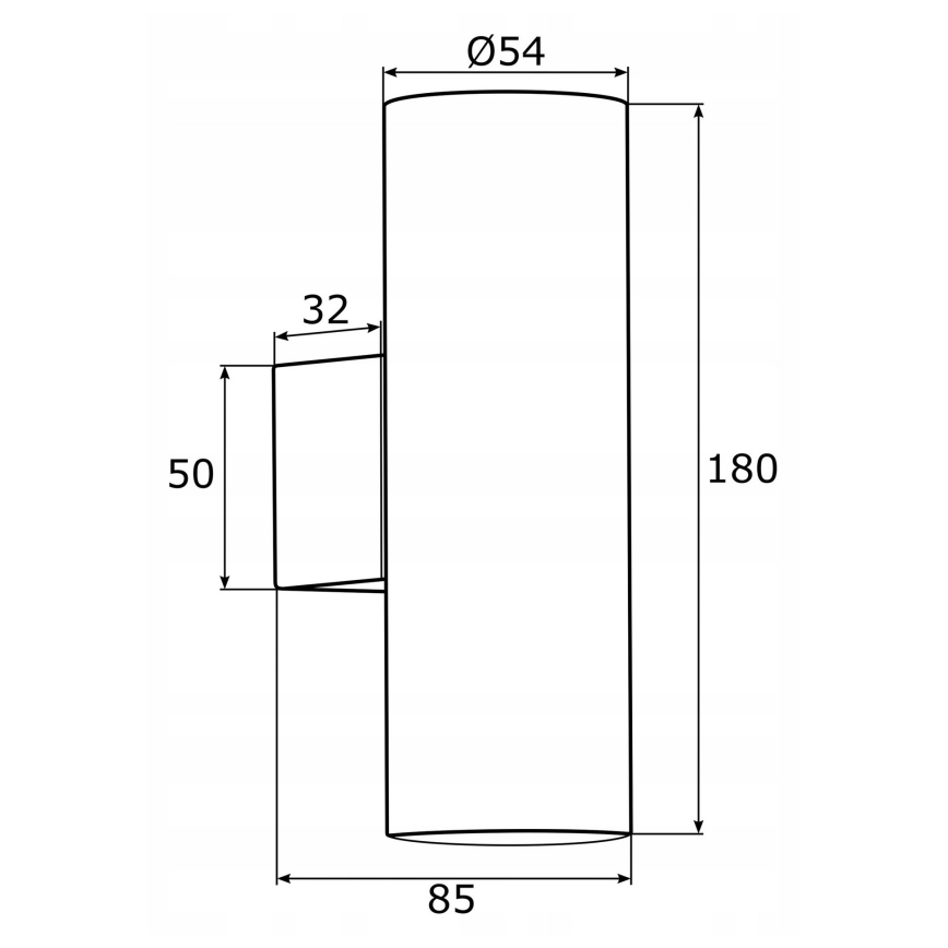 Argon 0913 - Iluminação de parede MITOS 2xGU10/5W/230V latão