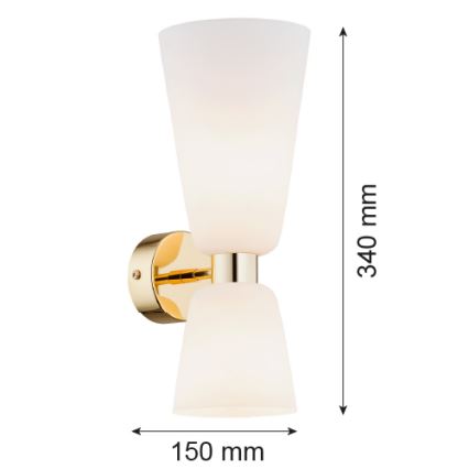 Argon 1034 - Iluminação de parede RENO 2xE14/7W/230V