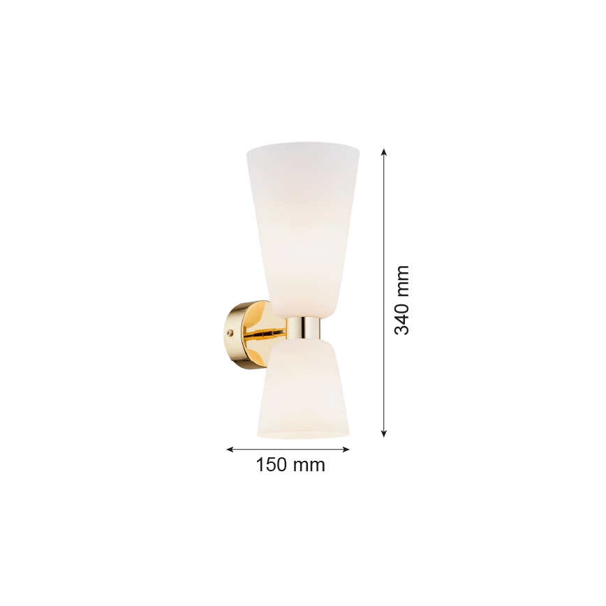 Argon 1034 - Iluminação de parede RENO 2xE14/7W/230V