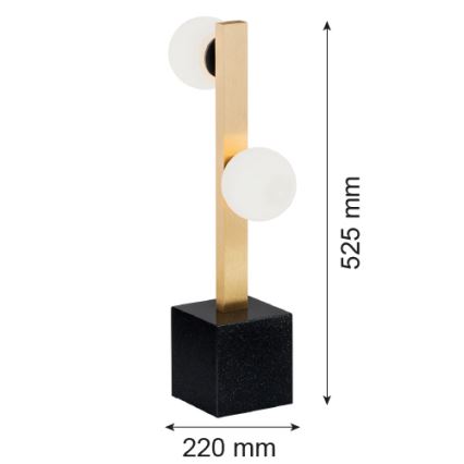 Argon 1044 - Candeeiro de mesa FREEMONT 2xG9/5W/230V