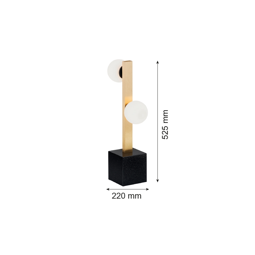 Argon 1044 - Candeeiro de mesa FREEMONT 2xG9/5W/230V