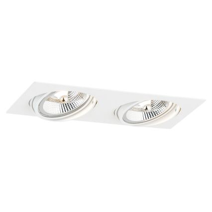 Argon 1046 - Iluminação embutida OLIMP 2xGU10-AR111/12W/230V branca