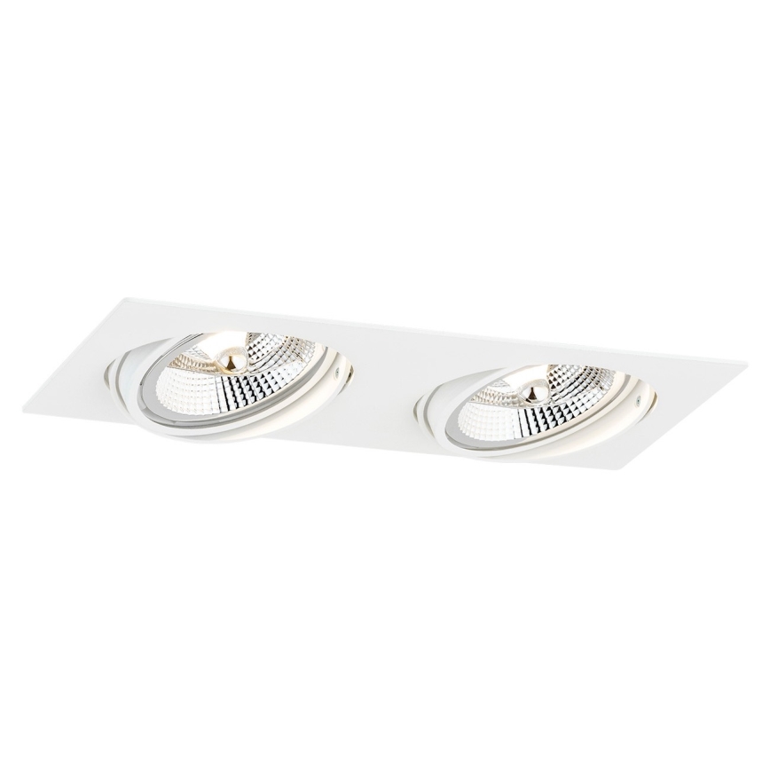 Argon 1046 - Iluminação embutida OLIMP 2xGU10-AR111/12W/230V branca