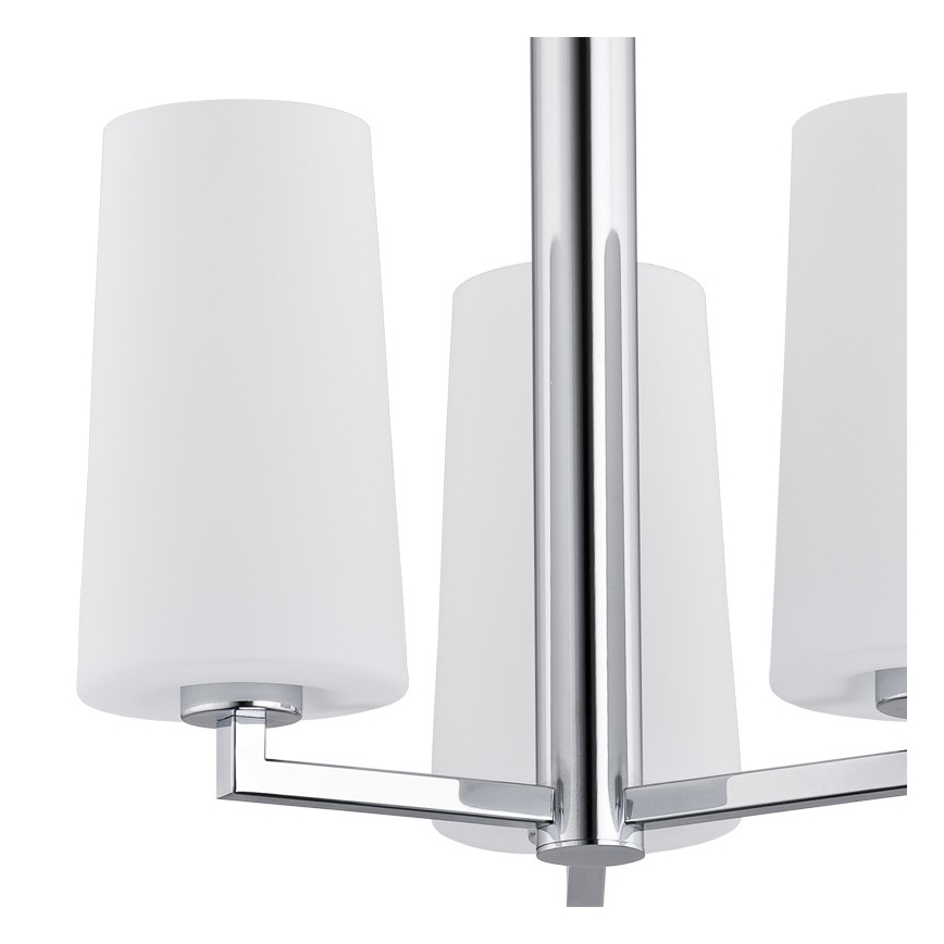 Argon 1224 - Candelabro suspenso CAMELOT 3xE27/15W/230V cromado brilhante