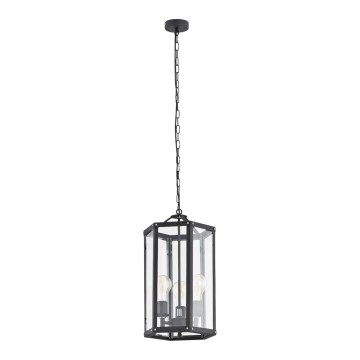 Argon 1253 - Candelabro suspenso BODRUM 3xE27/15W/230V preto