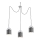 Argon 1341 - Luz pendente ANDROS 3xE27/60W/230V