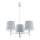 Argon 1383 - Candelabro suspenso BOLZANO 3xE27/15W/230V azul/cromado brilhante