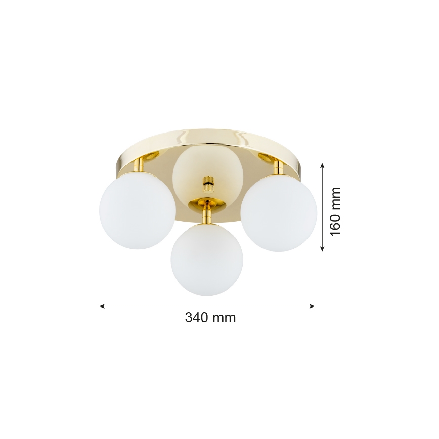 Argon 1413 - Iluminação de teto FLAVIO 3xE14/7W/230V