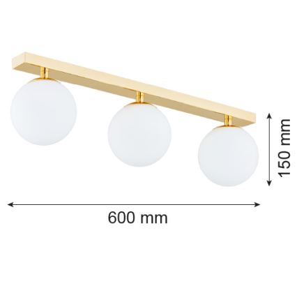 Argon 1414 - Candelabro integrado de casa de banho FLAVIO 3xE14/7W/230V
