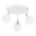 Argon 1434 - Candelabro integrado de casa de banho LATINA 3xE14/7W/230V IP44 branco/dourado