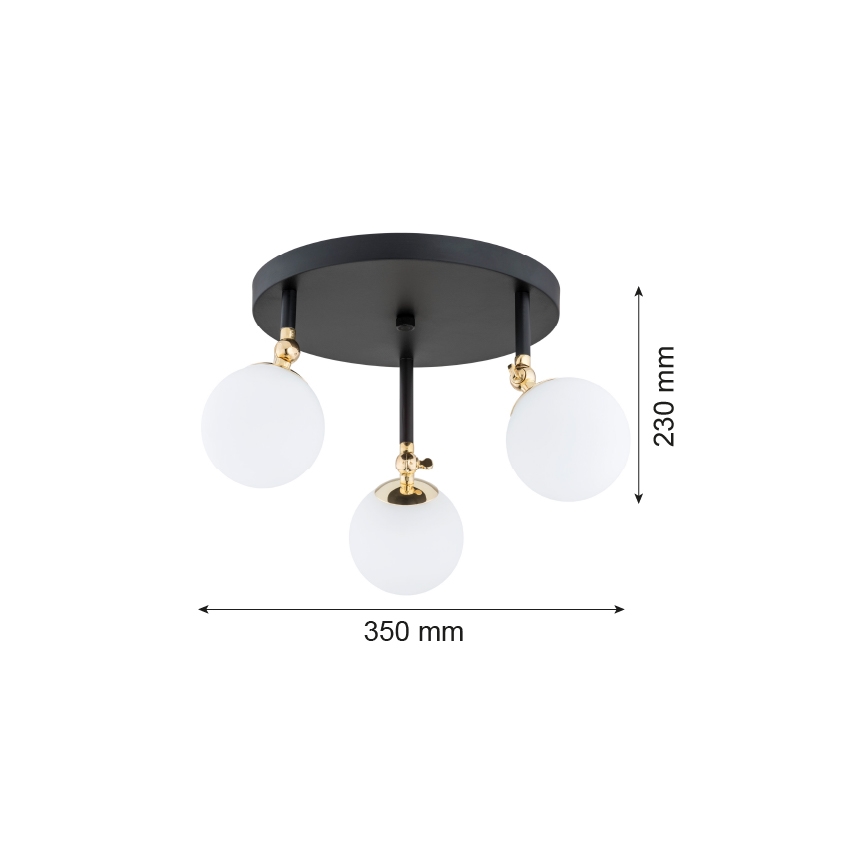 Argon 1436 - Candelabro encastrado na casa de banho LATINA 3xE14/40W/230V IP44