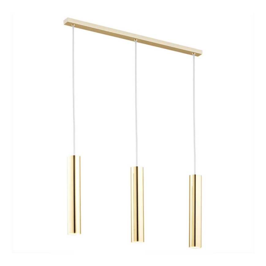 Argon 1443 - Candelabro suspenso GOMERA 3xGU10/5W/230V latão