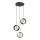 Argon 1449 - Candelabro suspenso AMADORA 3xE27/15W/230V preto