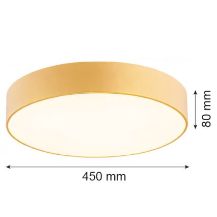 Argon 1458 - Iluminação do teto DARLING 3xE27/15W/230V d. 45 cm dourado