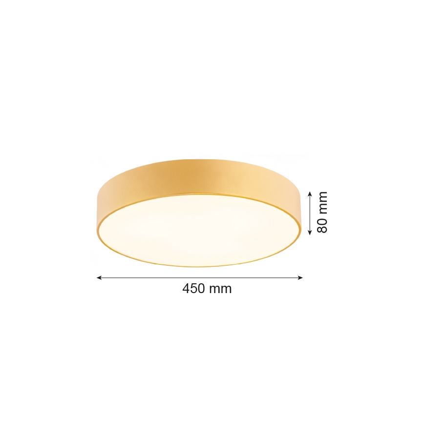 Argon 1458 - Iluminação do teto DARLING 3xE27/15W/230V d. 45 cm dourado