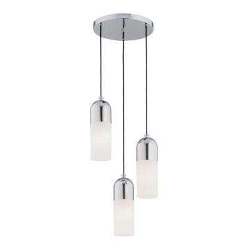 Argon 1465 - Candelabro suspenso BURGOS 3xE27/15W/230V cromado brilhante