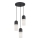 Argon 1467 - Candelabro suspenso BURGOS 3xE27/15W/230V preto