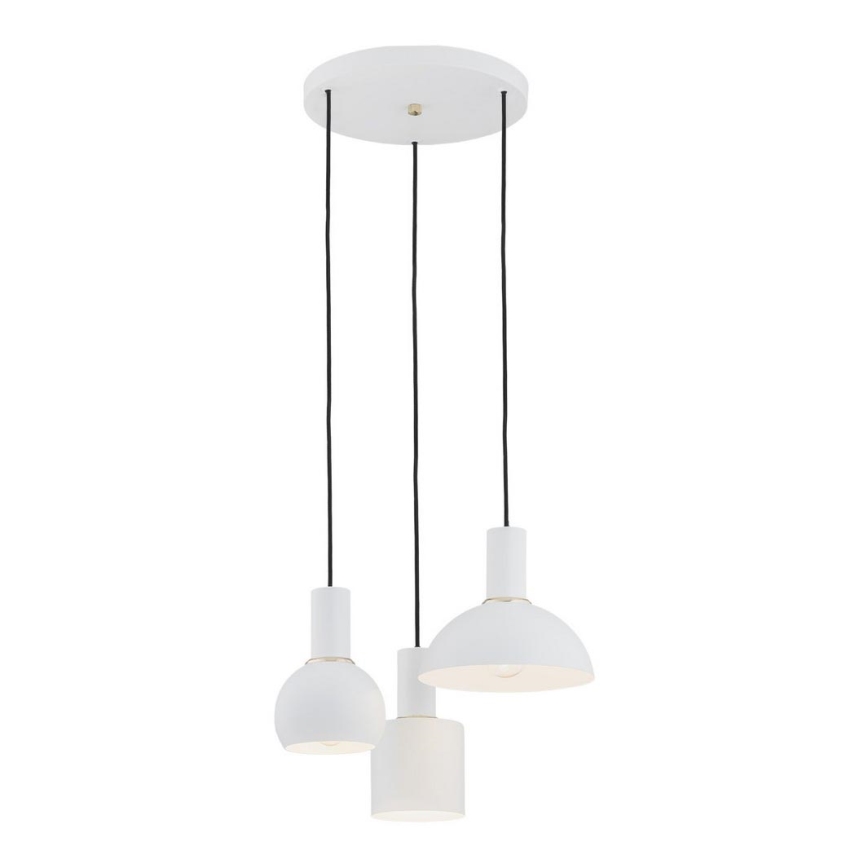 Argon 1468 - Candelabro suspenso SINES 3xE27/15W/230V branco