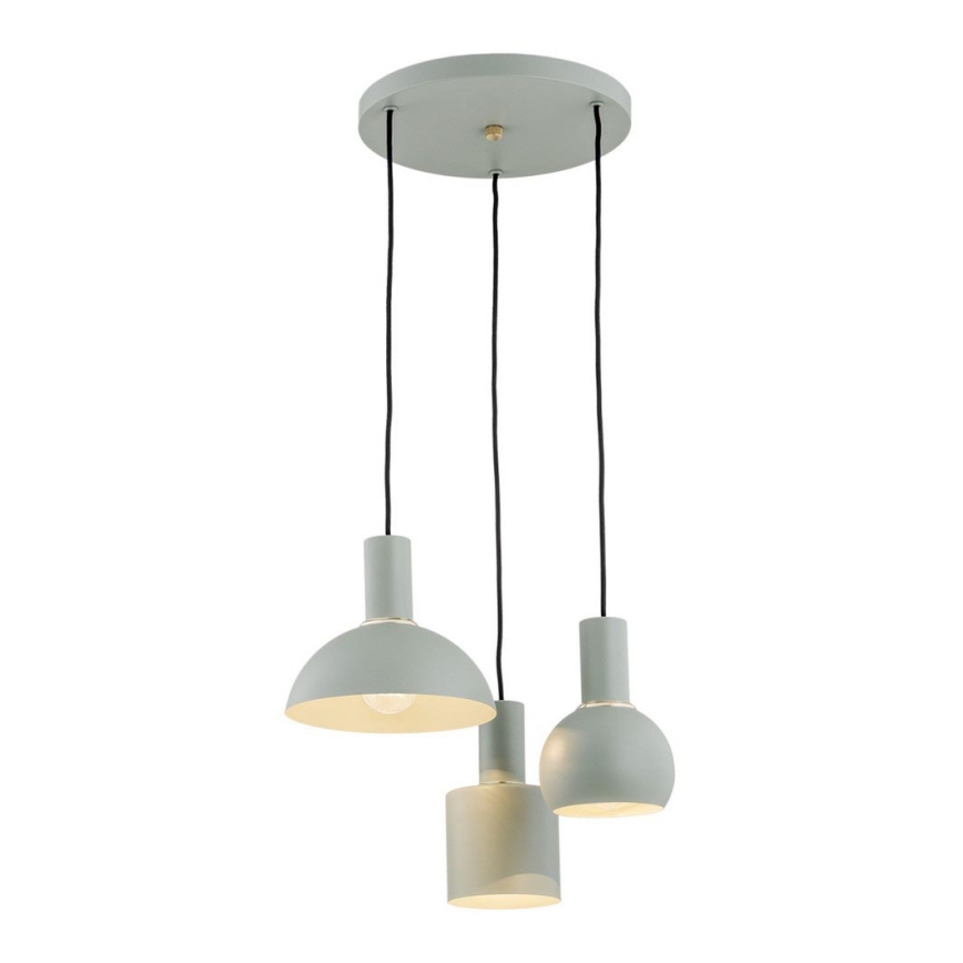 Argon 1470 - Candelabro suspenso SINES 3xE27/15W/230V verde