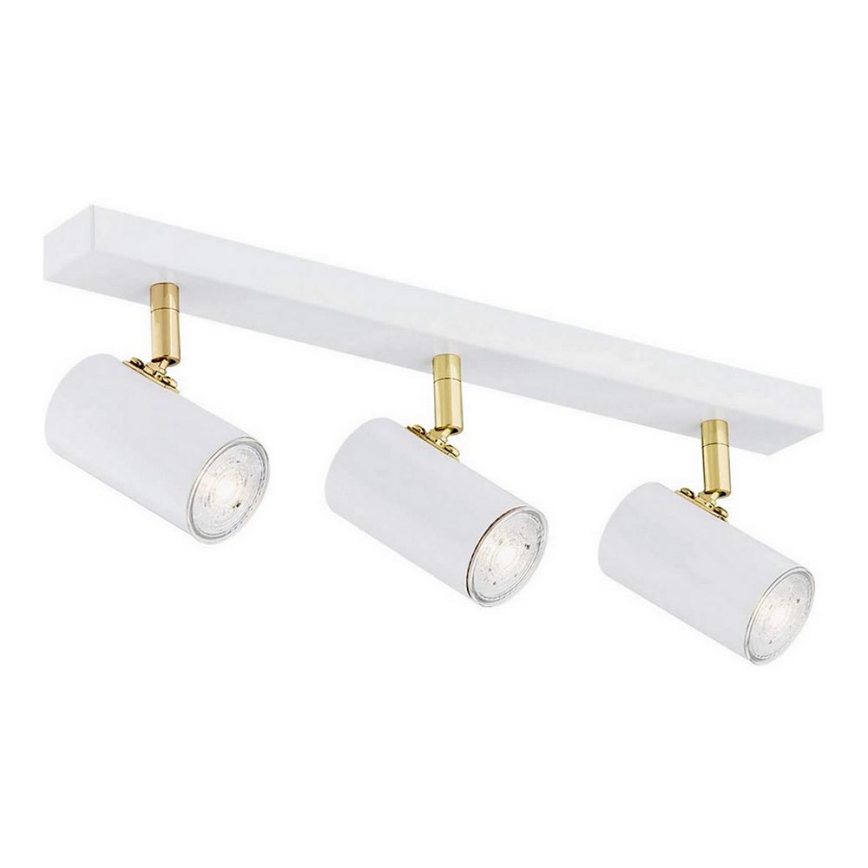 Argon 1475 - Foco LAGOS 3xGU10/5W/230V branco/dourado