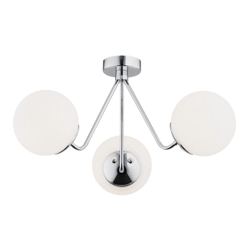 Argon 1477 - Candelabro montado à superfície TOMAR 3xE27/15W/230V cromado brilhante