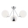 Argon 1477 - Candelabro montado à superfície TOMAR 3xE27/15W/230V cromado brilhante