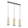 Argon 1486 - Candelabro suspenso LINEA 3xE27/15W/230V latão/preto