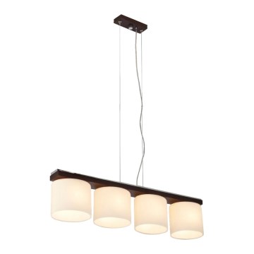 Argon 1550 - Candelabro CARLO 4xE27/60W/230V castanho