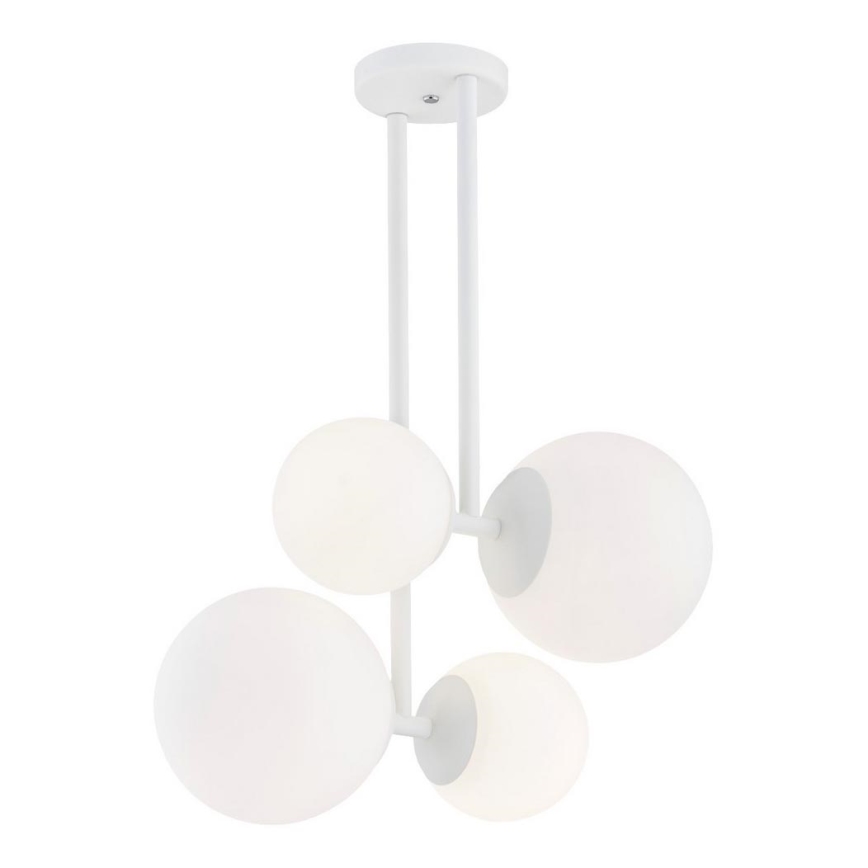Argon 1644 -Candelabro suspenso ASPEN 4xE27/15W/230V branco